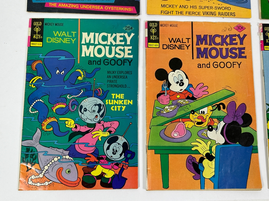 (6) Vintage Gold Key Walt Disney Mickey Mouse And Goofy Comic Books [Photo 4]
