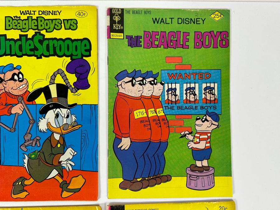(6) Vintage Gold Key Walt Disney Comic Books: The Beagle Boys Vs. Uncle Scrooge, The Beagle Boys, Mickey Mouse And Pluto And Walt Disney's Comics And Stories [Photo 3]