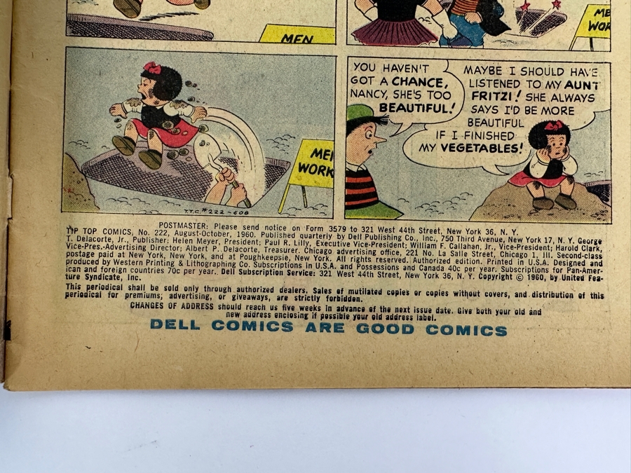 Vintage 1960 Dell Comics Tip Top Comics No. 222 Featuring Peanuts & Nancy And Sluggo [Photo 5]