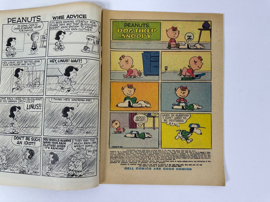 Vintage 1960 Dell Comics Peanuts #6 10 Cent Comic Book [Photo 4]