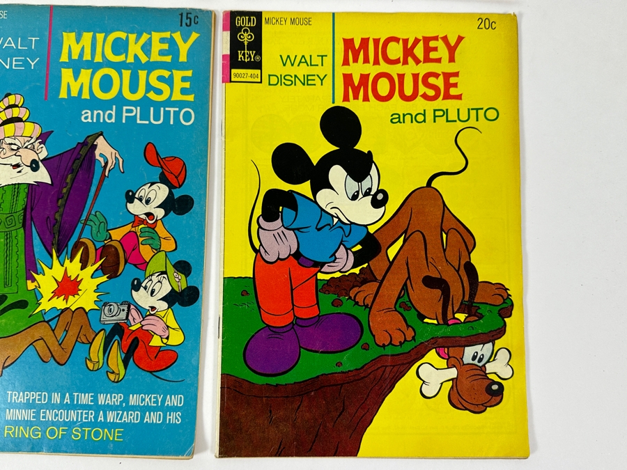 (6) Vintage Gold Key Comics Walt Disney: Mickey Mouse, Mickey Mouse And Goofy, Walt Disney Showcase Mickey And The Sleuth And Mickey Mouse And Pluto Comic Books [Photo 6]