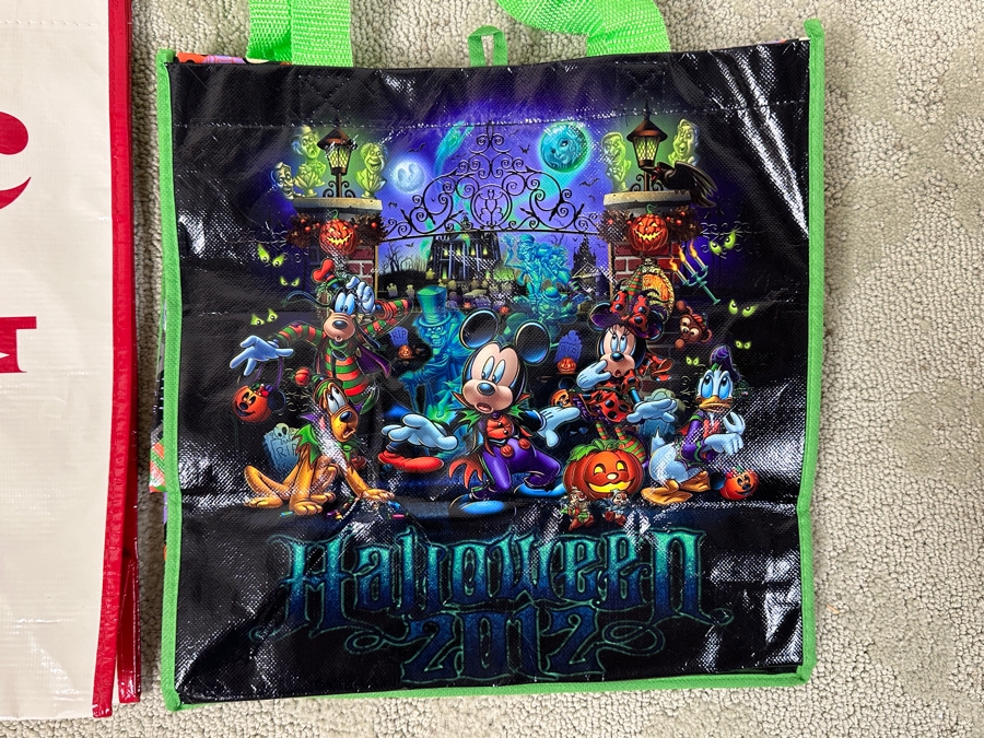 (3) Disneyland Resort Tote Bags: Disney 100, Magic Key Disneyland And Halloween 2012 [Photo 2]