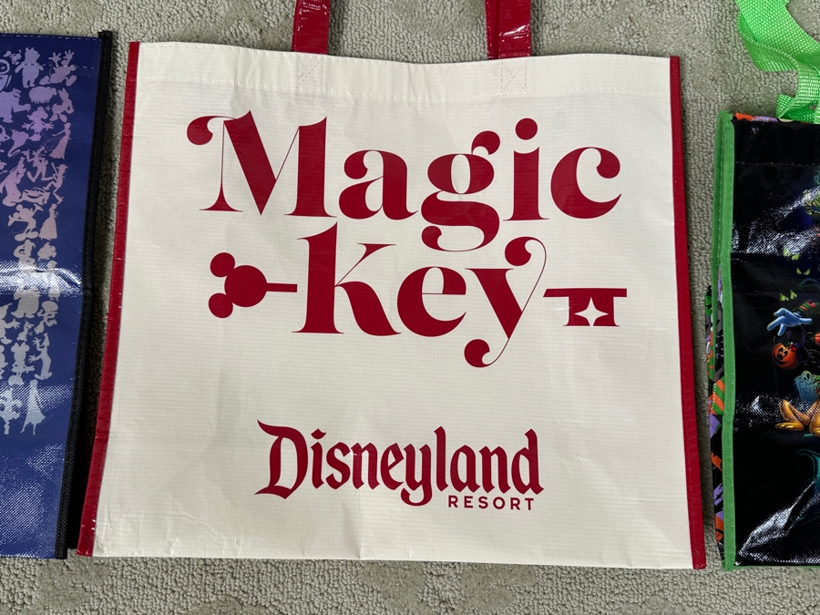 (3) Disneyland Resort Tote Bags: Disney 100, Magic Key Disneyland And Halloween 2012 [Photo 4]