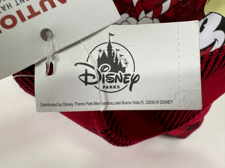Disney Parks Disneyland Resorts Holiday Mickey Mouse & Minnie Mouse Red And White Large Canvas Tote Bag Limited Release New With Tags [Photo 5]