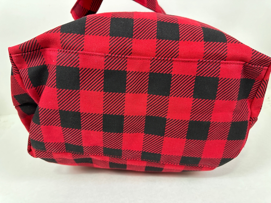 Disney Parks Disneyland Resorts Holiday Mickey Mouse & Minnie Mouse Red And White Large Canvas Tote Bag Limited Release New With Tags [Photo 7]