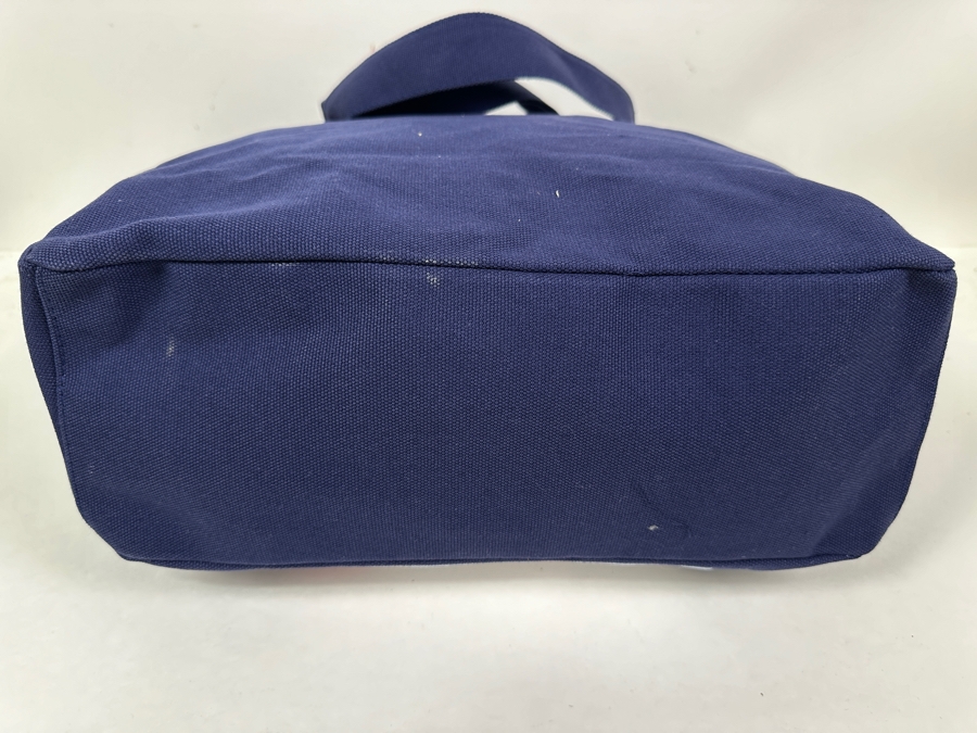 Disney Parks Disneyland Resorts Holiday Snowman Blue Large Canvas Tote Bag Limited Release [Photo 4]