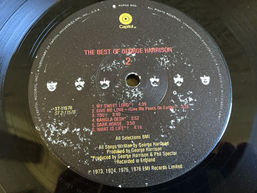 George Harrison ‎- The Best Of George Harrison - Capitol Records ‎- ST-11578 [Photo 7]