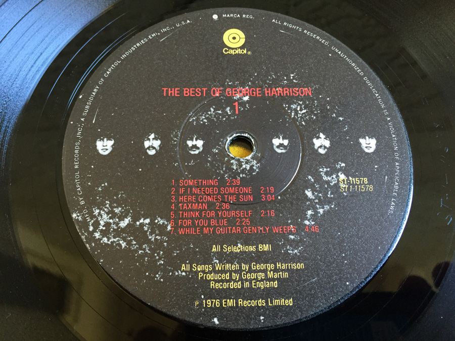 George Harrison ‎- The Best Of George Harrison - Capitol Records ‎- ST-11578 [Photo 5]