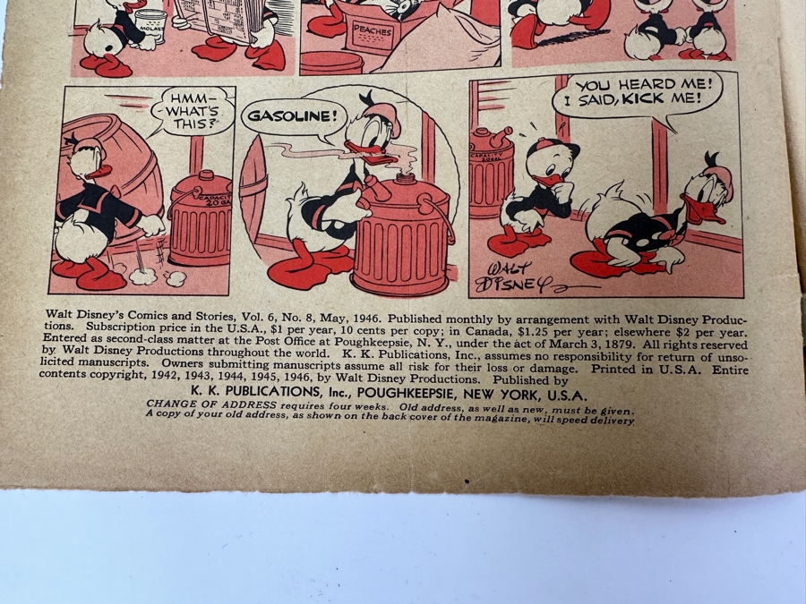 Vintage 1946 Walt Disney's Comics And Stories No. 68 Comic Book [Photo 5]