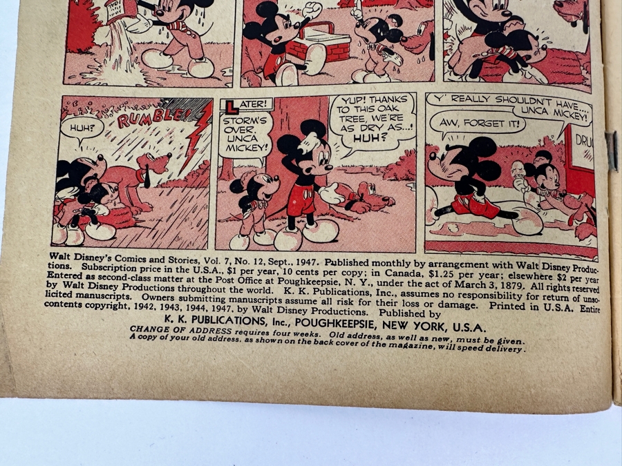Vintage 1947 Walt Disney's Comics And Stories No. 84 Comic Book [Photo 6]