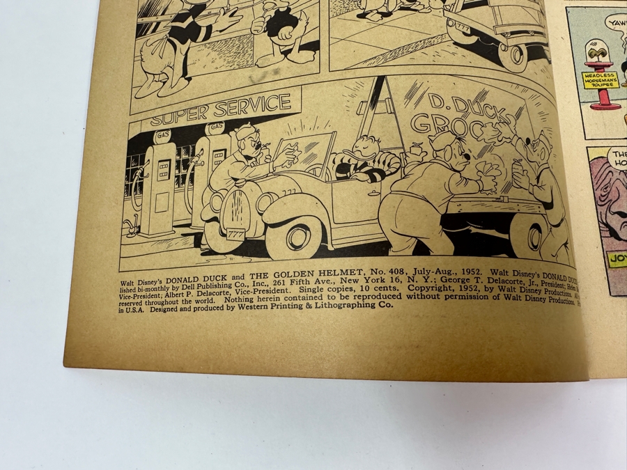 Vintage 1952 Dell Comics Four Color Walt Disney's Donald Duck And The Golden Helmet No. 408 Comic Book [Photo 6]