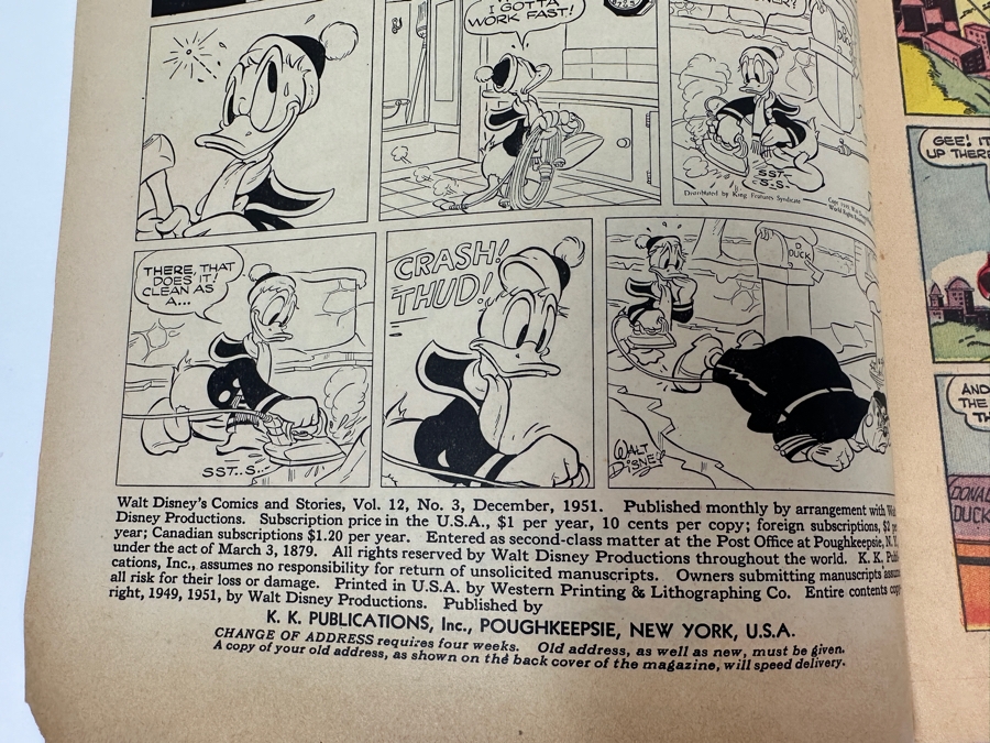 Vintage 1951 Dell Comics Four Color Walt Disney's Donald Duck No. 135 Comic Book [Photo 6]