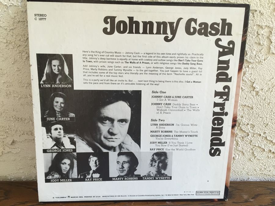 Johnny Cash ‎- Johnny Cash And Friends - Columbia Special Products ‎- C 10777 [Photo 3]