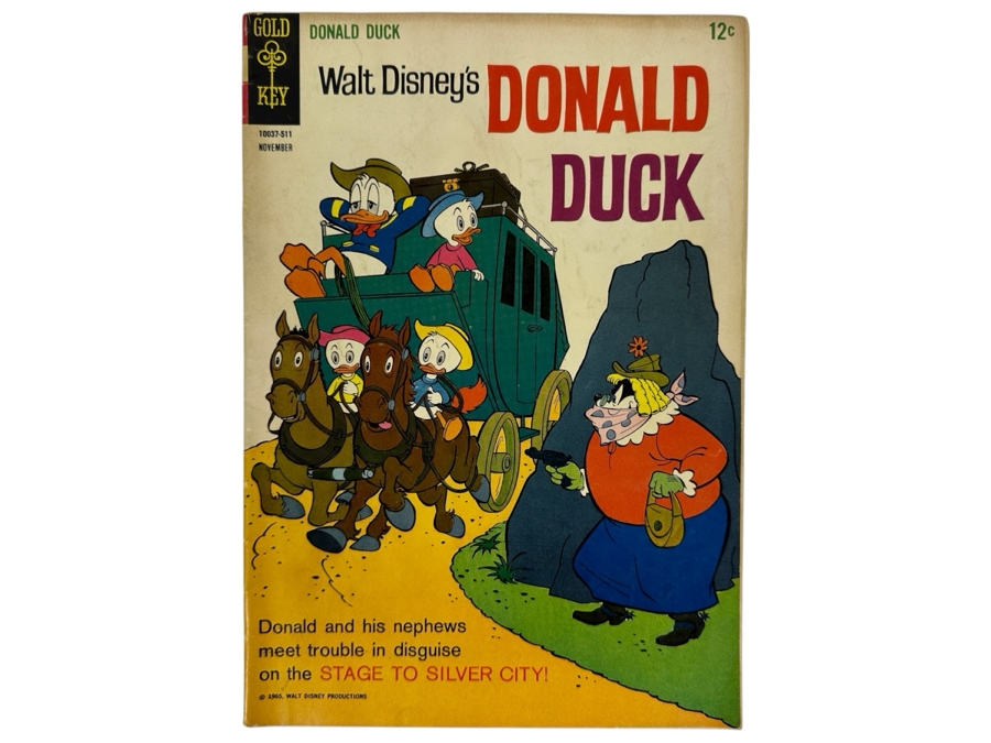 Vintage 1965 Gold Key Walt Disney's Donald Duck No. 104 Comic Book