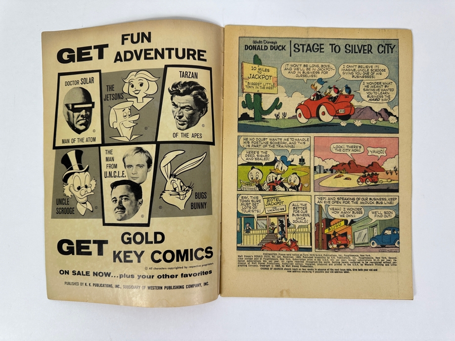 Vintage 1965 Gold Key Walt Disney's Donald Duck No. 104 Comic Book [Photo 7]