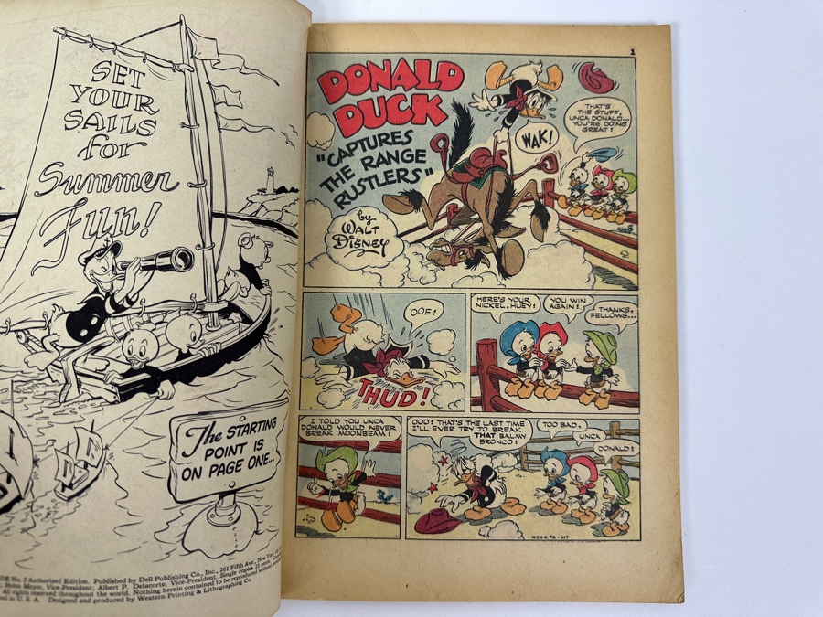 Vintage 1951 Dell Comics Walt Disney's Vacation Parade No. 2 Comic Book [Photo 5]