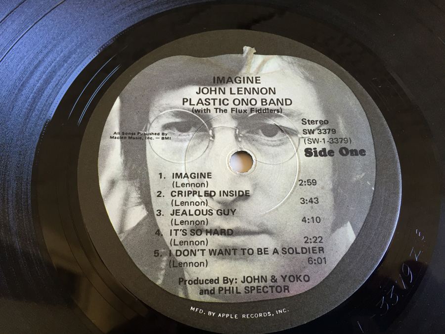 John Lennon, Plastic Ono Band With Flux Fiddlers, The ‎- Imagine - Apple Records ‎- SW 3379 [Photo 4]
