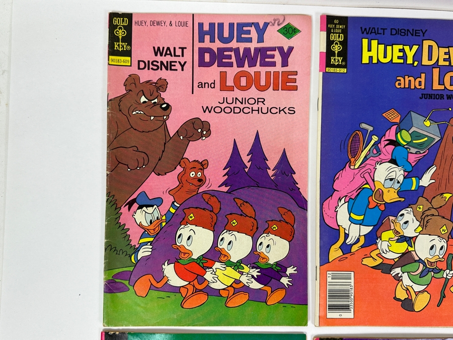 (6) Gold Key Comics Walt Disney Huey, Dewey And Louie Junior Woodchucks Comic Books [Photo 2]