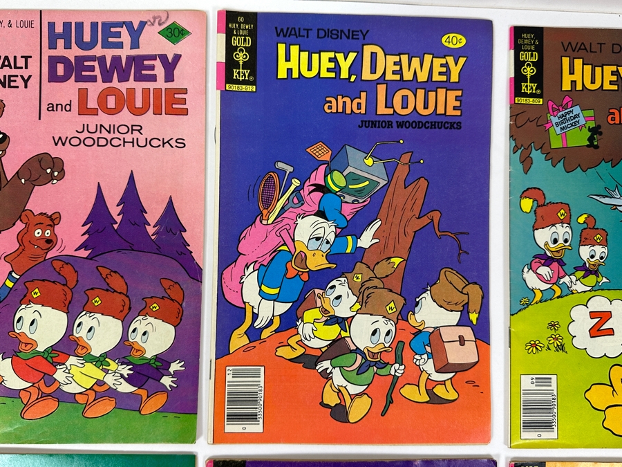 (6) Gold Key Comics Walt Disney Huey, Dewey And Louie Junior Woodchucks Comic Books [Photo 3]