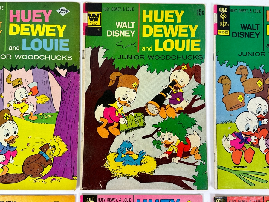 (6) Gold Key Comics / Whitman Walt Disney Huey, Dewey And Louie Junior Woodchucks Comic Books [Photo 3]