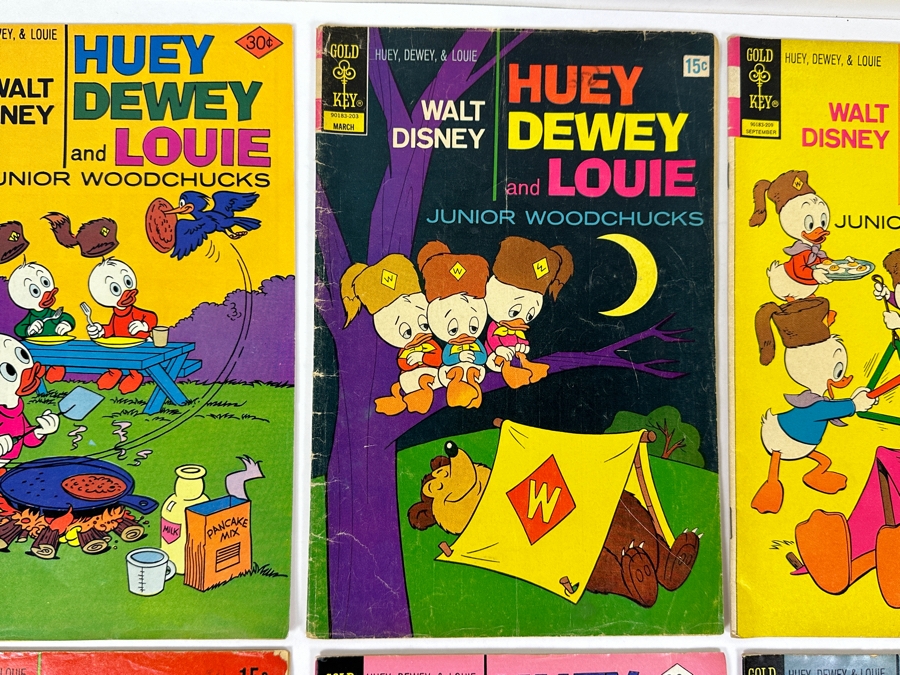 (6) Gold Key Comics Walt Disney Huey, Dewey And Louie Junior Woodchucks Comic Books [Photo 3]