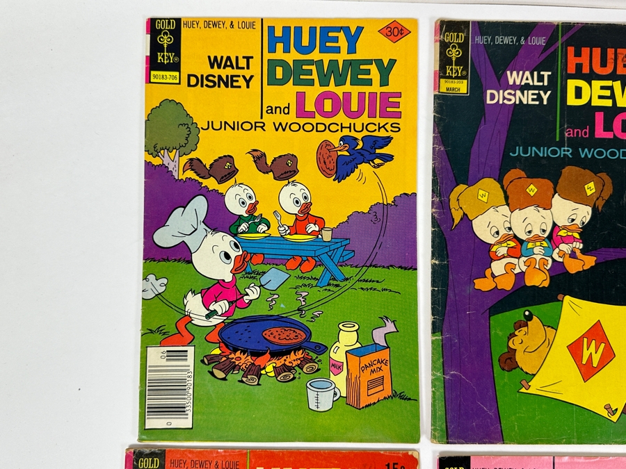 (6) Gold Key Comics Walt Disney Huey, Dewey And Louie Junior Woodchucks Comic Books [Photo 2]