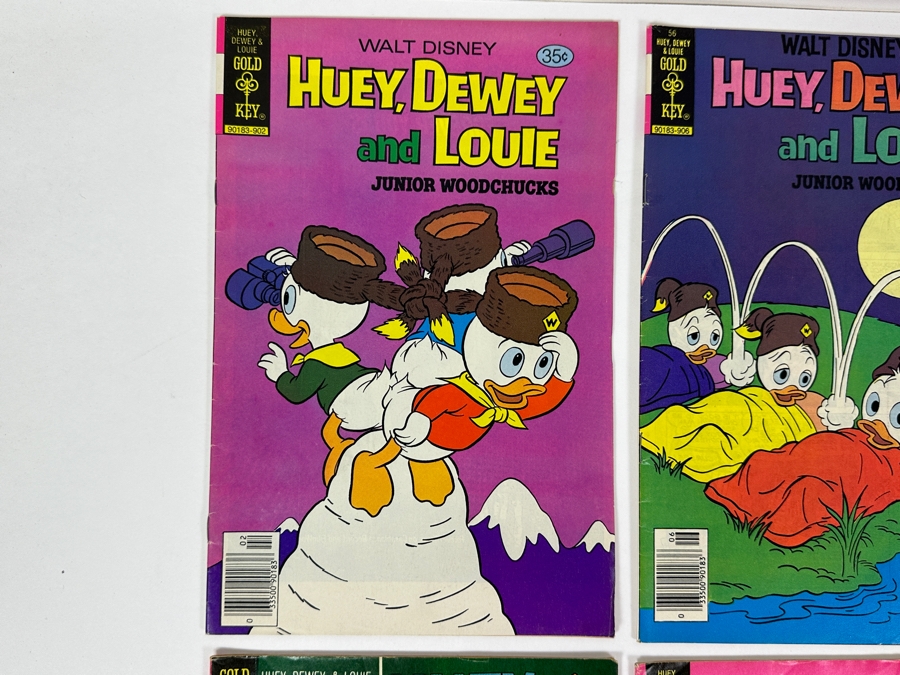 (6) Gold Key Comics Walt Disney Huey, Dewey And Louie Junior Woodchucks Comic Books [Photo 2]