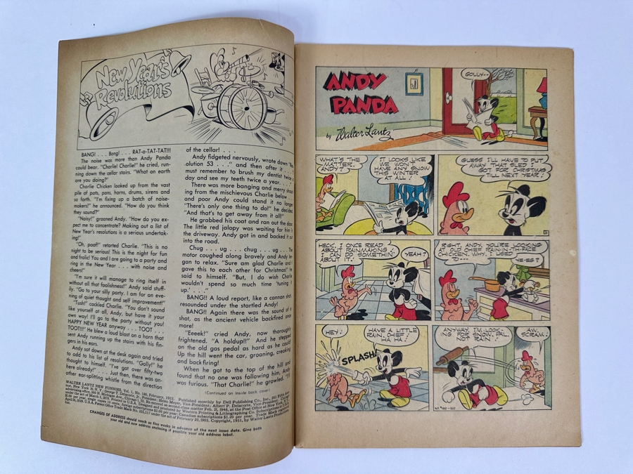 Vintage 1952 Dell Comics Walter Lantz New Funnies No. 180 Comic Book Woody Woodpecker [Photo 5]