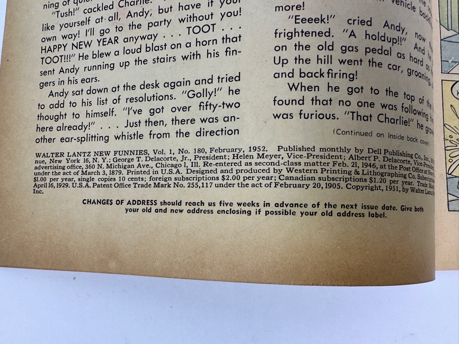 Vintage 1952 Dell Comics Walter Lantz New Funnies No. 180 Comic Book Woody Woodpecker [Photo 6]