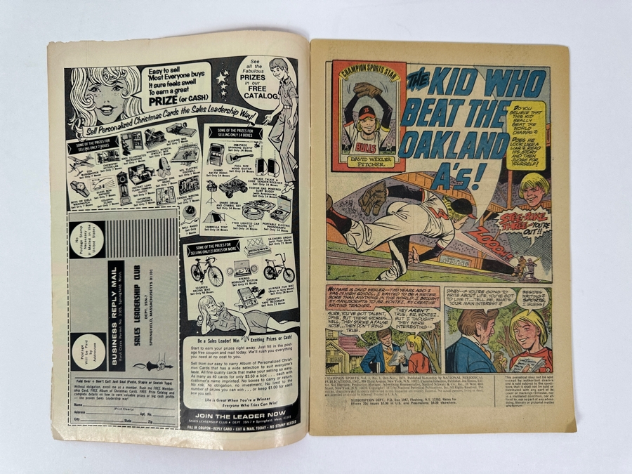 Vintage 1973 DC Comics Champion Sports No. 1 Comic Books [Photo 5]