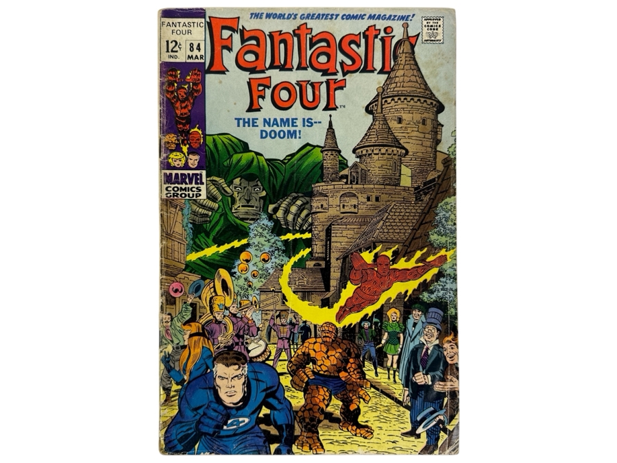Vintage 1968 Marvel Comics Fantastic Four No. 84 Comic Book
