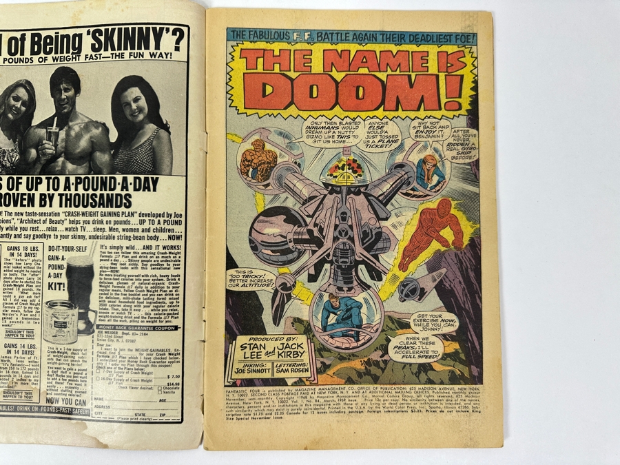 Vintage 1968 Marvel Comics Fantastic Four No. 84 Comic Book [Photo 6]