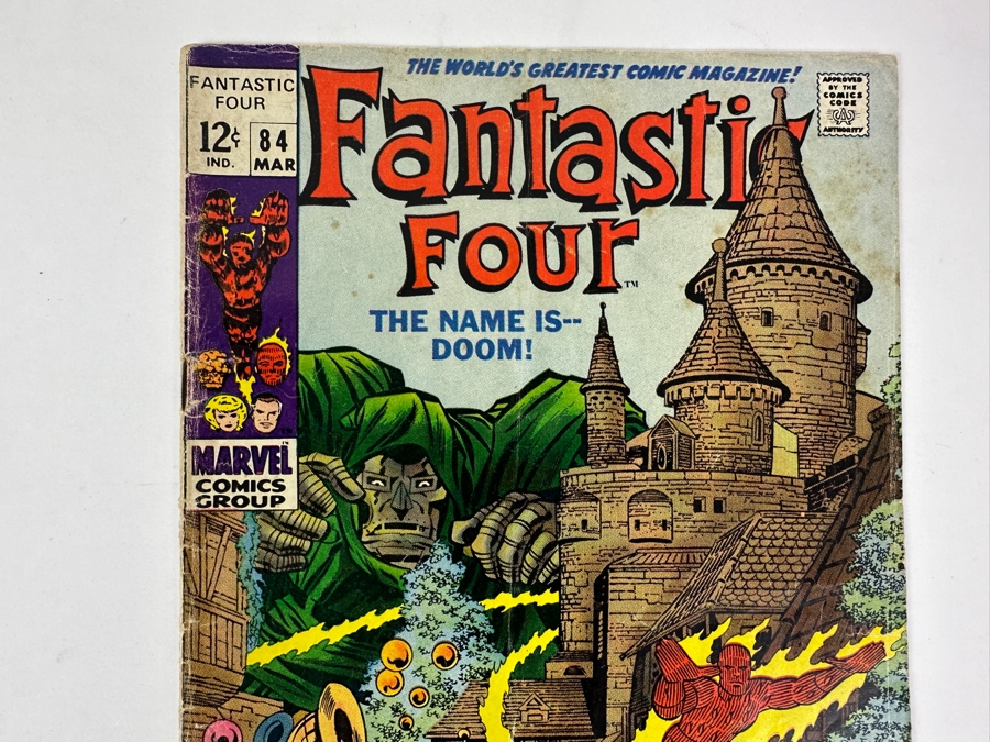 Vintage 1968 Marvel Comics Fantastic Four No. 84 Comic Book [Photo 2]
