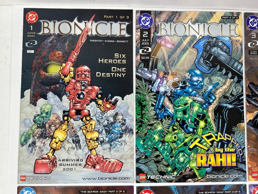 (9) DC Comics LEGO Bionicle Comic Books No. 1-9 [Photo 2]