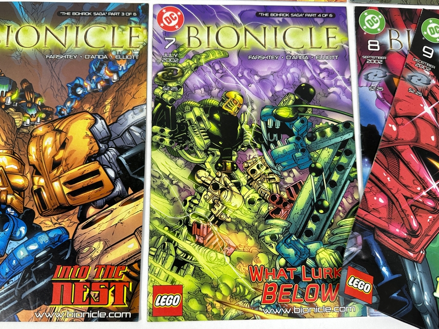 (9) DC Comics LEGO Bionicle Comic Books No. 1-9 [Photo 8]