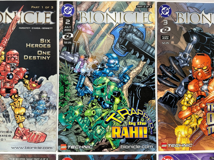 (9) DC Comics LEGO Bionicle Comic Books No. 1-9 [Photo 3]