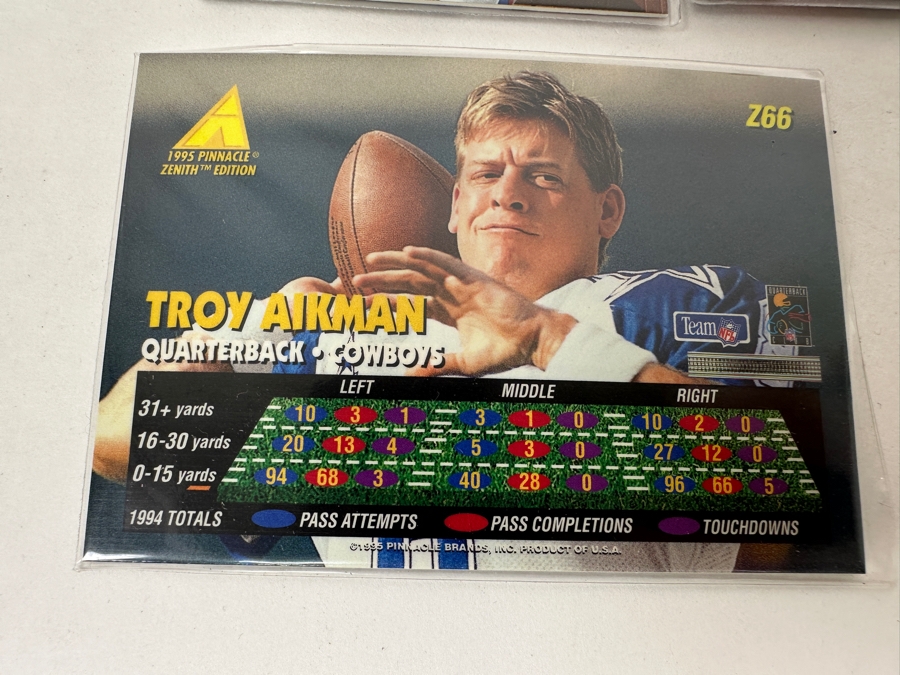 Vintage 1995 Pinnacle NFL Football Trading Cards [Photo 6]