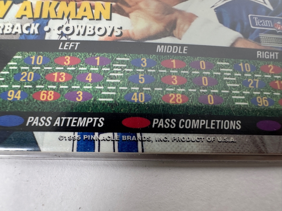 Vintage 1995 Pinnacle NFL Football Trading Cards [Photo 7]