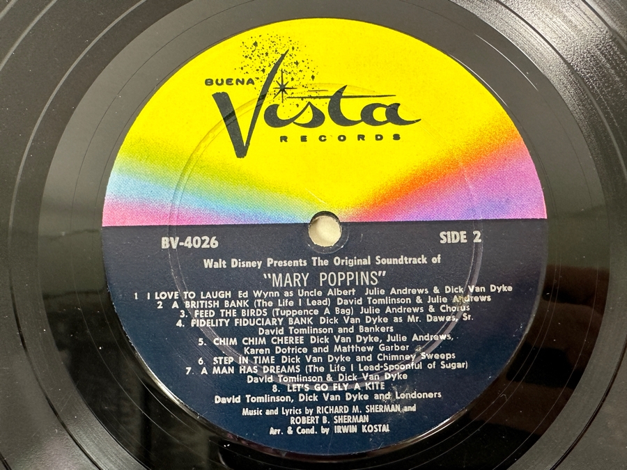Walt Disney Original Soundtrack Of 'Mary Poppins' Gatefold Vinyl Record [Photo 7]
