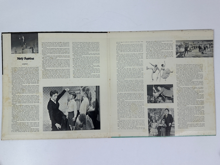 Walt Disney Original Soundtrack Of 'Mary Poppins' Gatefold Vinyl Record [Photo 2]