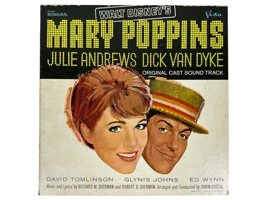 Walt Disney Original Soundtrack Of 'Mary Poppins' Gatefold Vinyl Record