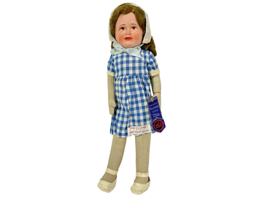 Chad Valley Co. Ltd Doll Made In England 14'H