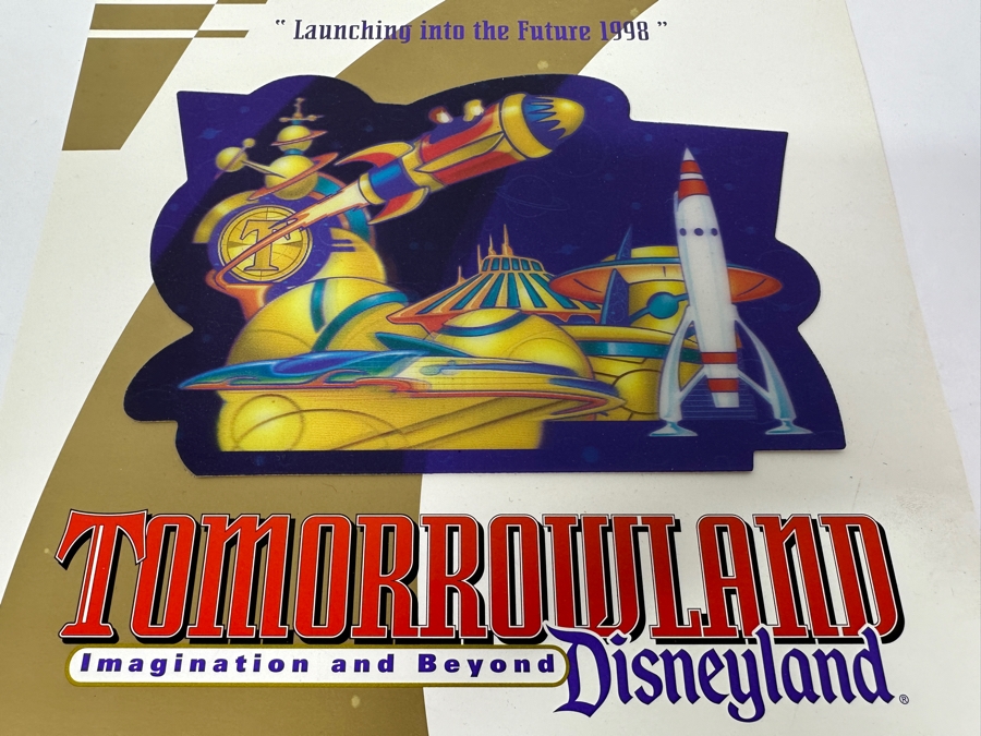 Promotional Lenticular Print For The 1998 Relaunch Of Tomorrowland At Disneyland 9 X 11 [Photo 2]