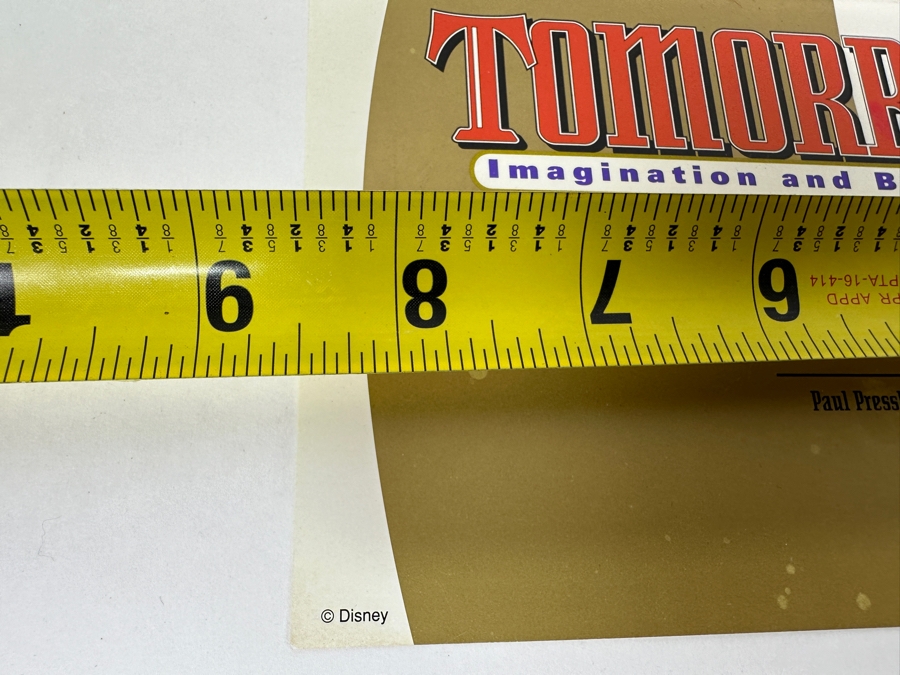 Promotional Lenticular Print For The 1998 Relaunch Of Tomorrowland At Disneyland 9 X 11 [Photo 4]