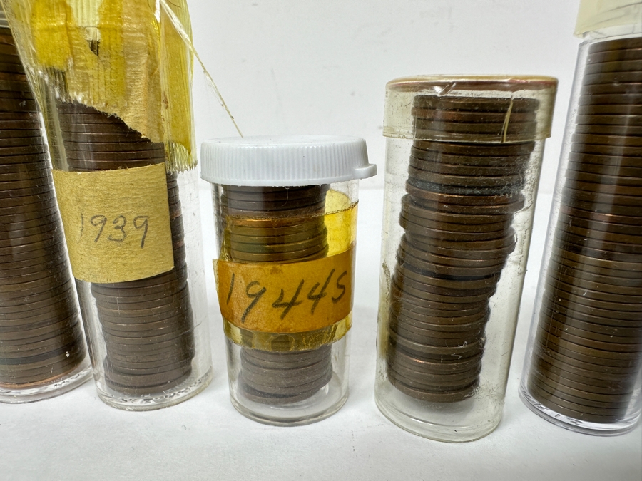 Collection Of Wheat Pennies 1939, 1944S, 1955D & More [Photo 3]