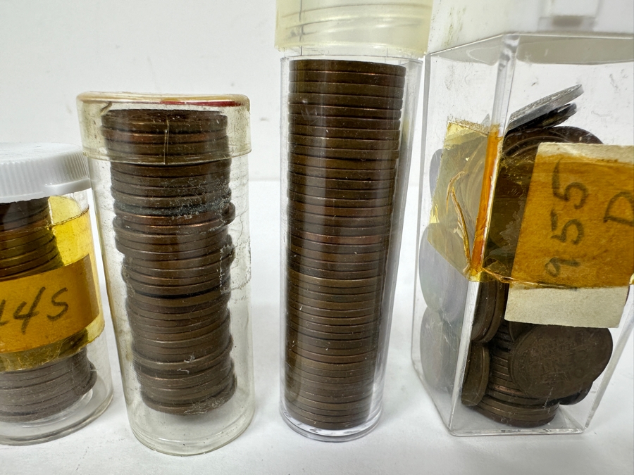 Collection Of Wheat Pennies 1939, 1944S, 1955D & More [Photo 4]