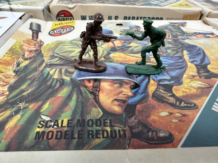 Collection Of Train HO Scale Plastic Military Figures, Horses, Cannons & More - See Photos [Photo 14]