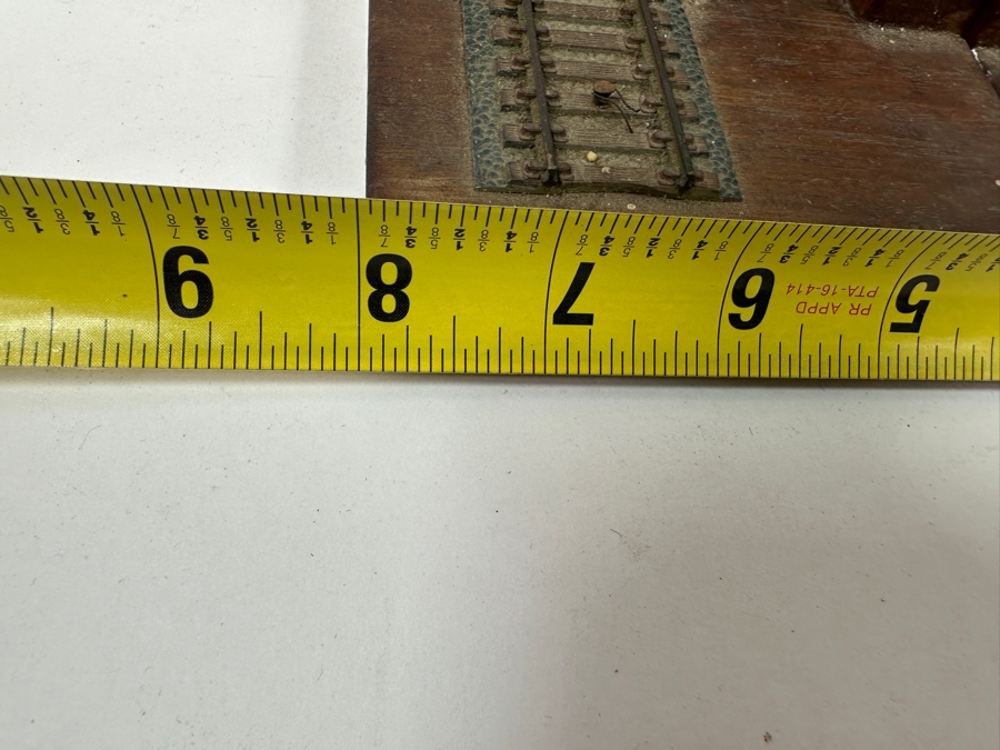 Pair Of Handmade Railroad Spike With HO Scale Train Tracks Bookends 8W X 7D X 9H [Photo 9]