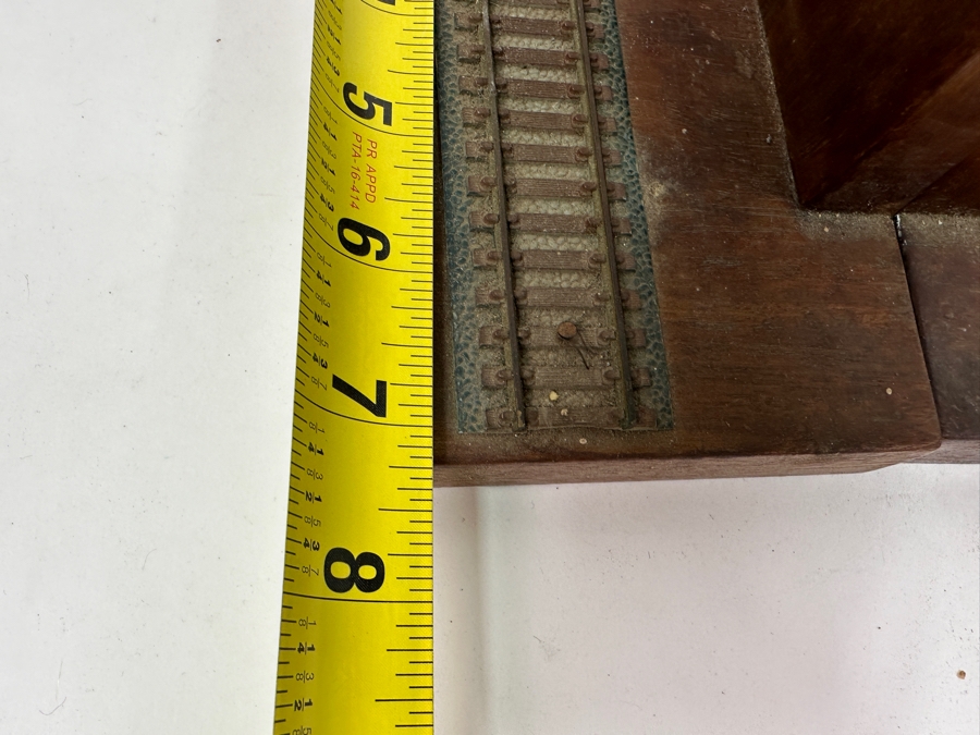 Pair Of Handmade Railroad Spike With HO Scale Train Tracks Bookends 8W X 7D X 9H [Photo 10]