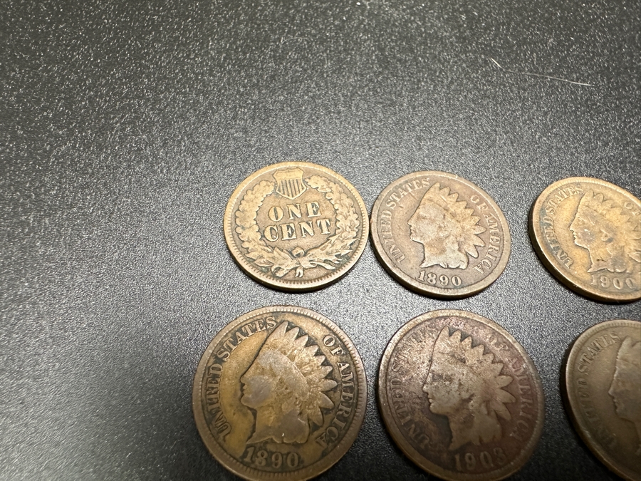 Collection Of (20) Antique Indian Head Cent Pennies From Various Years [Photo 15]